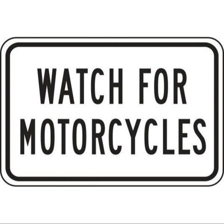 Accuform TRAFFIC SIGN WATCH FOR MOTORCYCLES FRR789DP FRR789DP